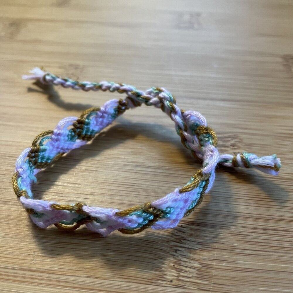 Aila Bracelet, anklet, trendy, comfortable, tie, embroidery thread, woven, gift,